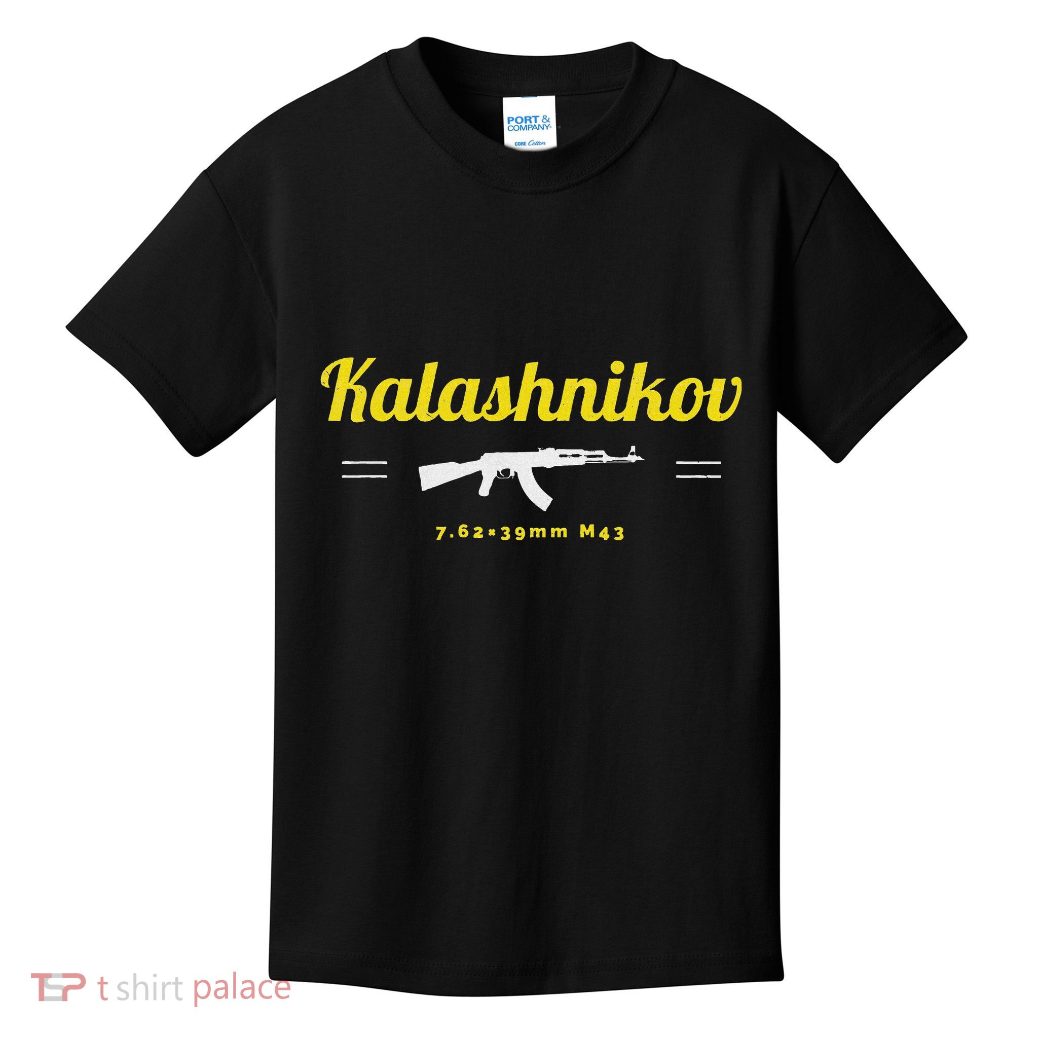 Kalashnikov Ak 47 Rifle Weapon Russia Ussr Cccp Gun Lover Kids T-Shirt