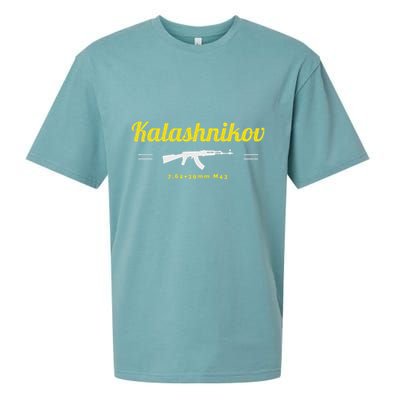 Kalashnikov Ak 47 Rifle Weapon Russia Ussr Cccp Gun Lover Sueded Cloud Jersey T-Shirt