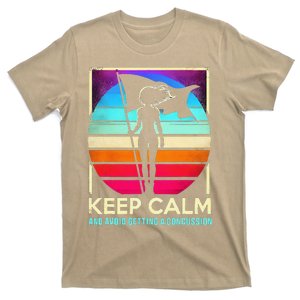 Keepcalm And Avoid Getting A Concussion Retro Color Guard T-Shirt