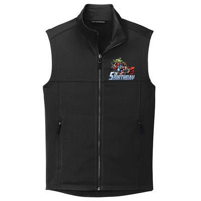 K.i.d.s A.v.e.n.g.er.s Action Shot 5th Birthday Collective Smooth Fleece Vest