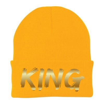 King African American Father Black Dad Afro Family Pride Funny Gift Knit Cap Winter Beanie