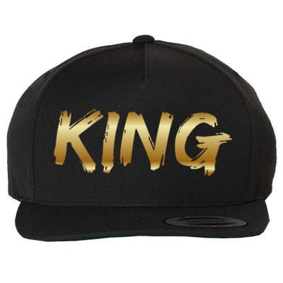 King African American Father Black Dad Afro Family Pride Funny Gift Wool Snapback Cap