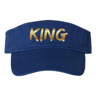 King African American Father Black Dad Afro Family Pride Funny Gift Valucap Bio-Washed Visor