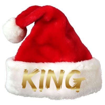 King African American Father Black Dad Afro Family Pride Funny Gift Premium Christmas Santa Hat