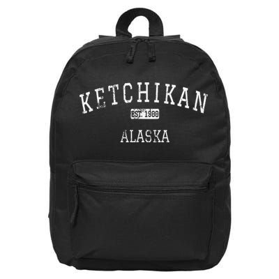 Ketchikan Alaska Ak Vintage 16 in Basic Backpack