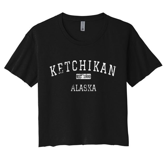 Ketchikan Alaska Ak Vintage Crop Top