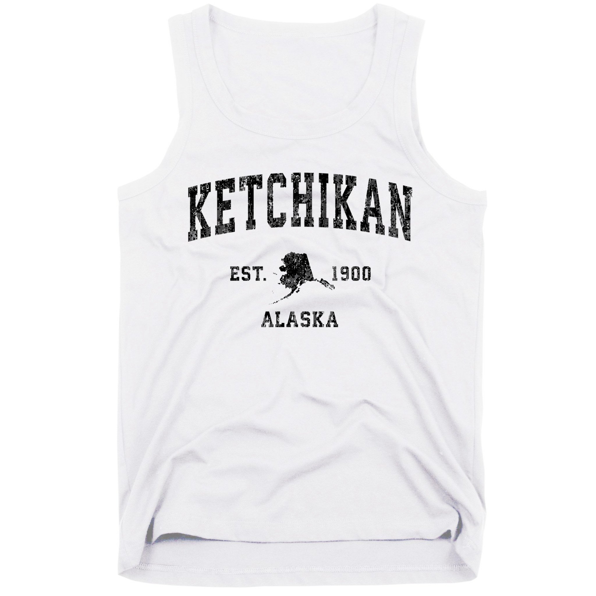 Ketchikan Alaska Ak Vintage Established Athletic Sports Design Tank Top