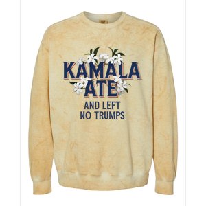 Kamala Ate And Left No Trumps Madam President Winner Colorblast Crewneck Sweatshirt