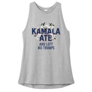 Kamala Ate And Left No Trumps Madam President Winner Ladies PosiCharge Tri-Blend Wicking Tank