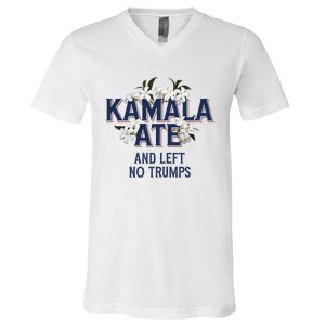 Kamala Ate And Left No Trumps Madam President Winner V-Neck T-Shirt