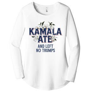 Kamala Ate And Left No Trumps Madam President Winner Women's Perfect Tri Tunic Long Sleeve Shirt