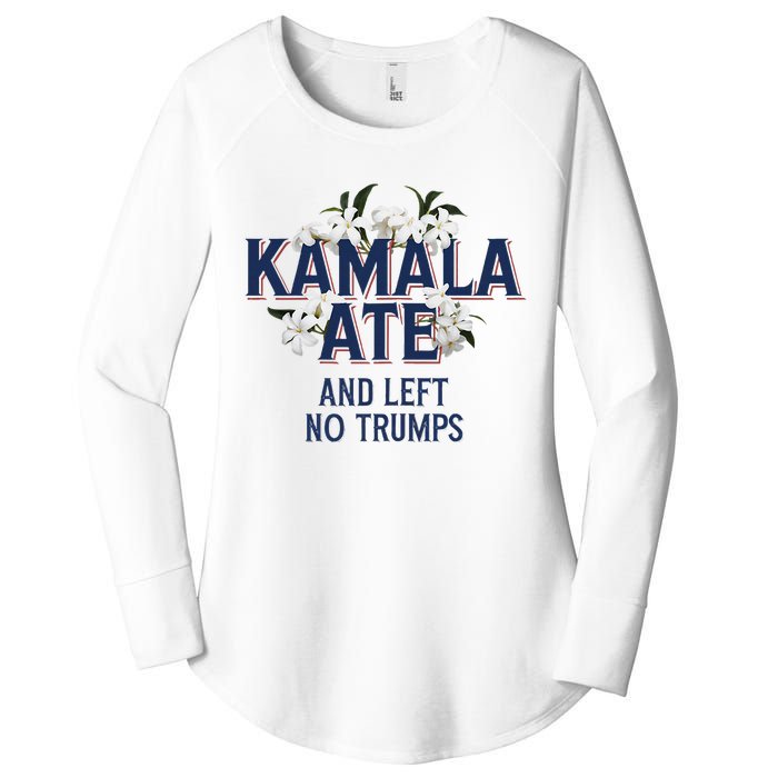 Kamala Ate And Left No Trumps Madam President Winner Women's Perfect Tri Tunic Long Sleeve Shirt