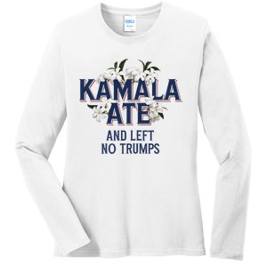 Kamala Ate And Left No Trumps Madam President Winner Ladies Long Sleeve Shirt