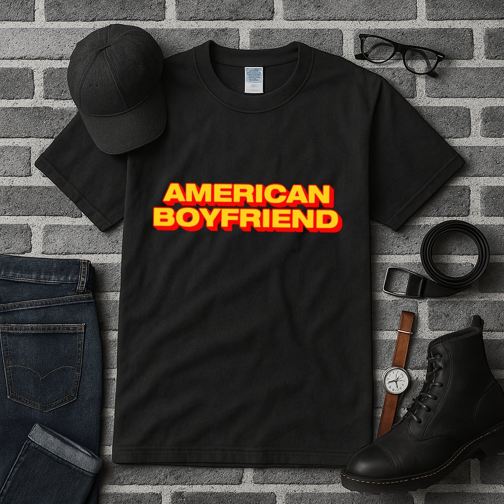 Kevin Abstract American Boyfriend Tall T-Shirt