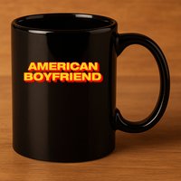 Kevin Abstract American Boyfriend 11oz C Handle Ceramic Mug