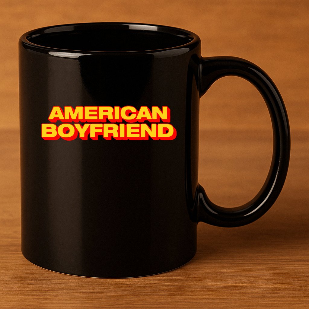 Kevin Abstract American Boyfriend 11oz C Handle Ceramic Mug