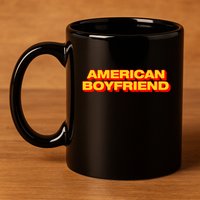 Kevin Abstract American Boyfriend 11oz C Handle Ceramic Mug