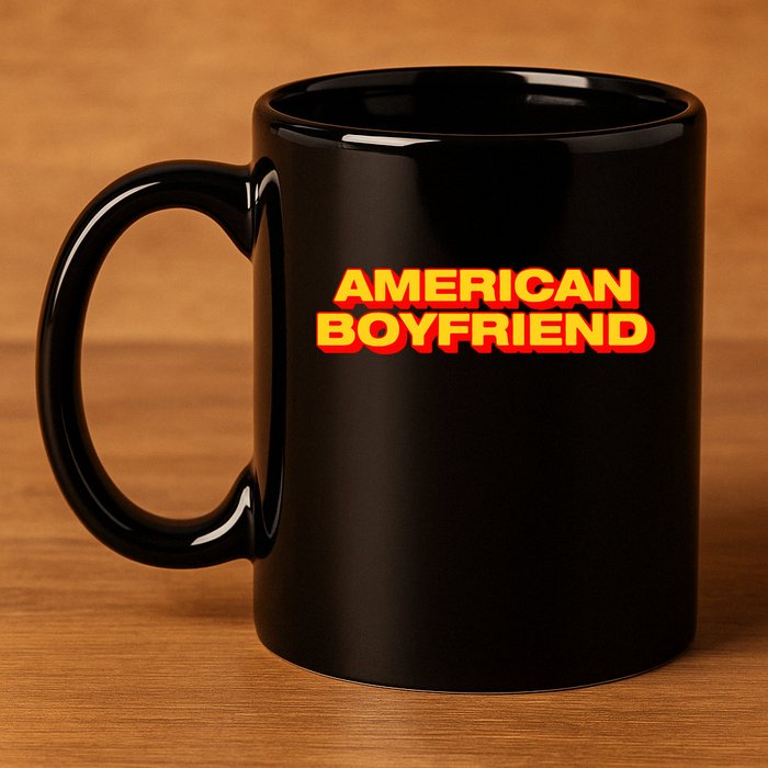 Kevin Abstract American Boyfriend 11oz C Handle Ceramic Mug