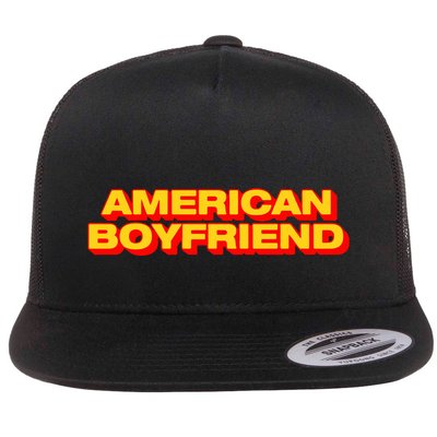 Kevin Abstract American Boyfriend Flat Bill Trucker Hat