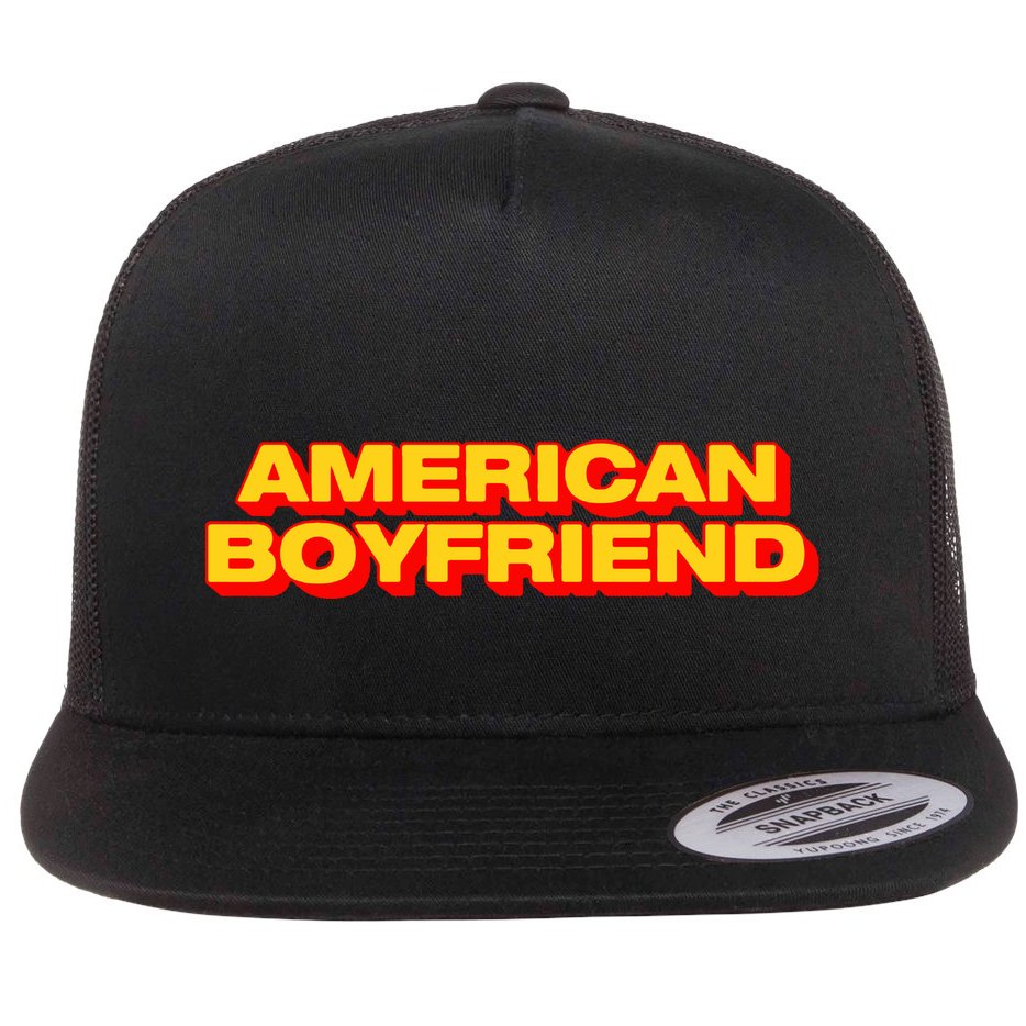 Kevin Abstract American Boyfriend Flat Bill Trucker Hat