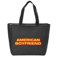 Kevin Abstract American Boyfriend Zip Tote Bag
