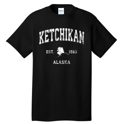 Ketchikan Alaska Ak Vintage Athletic Sports Design Tall T-Shirt