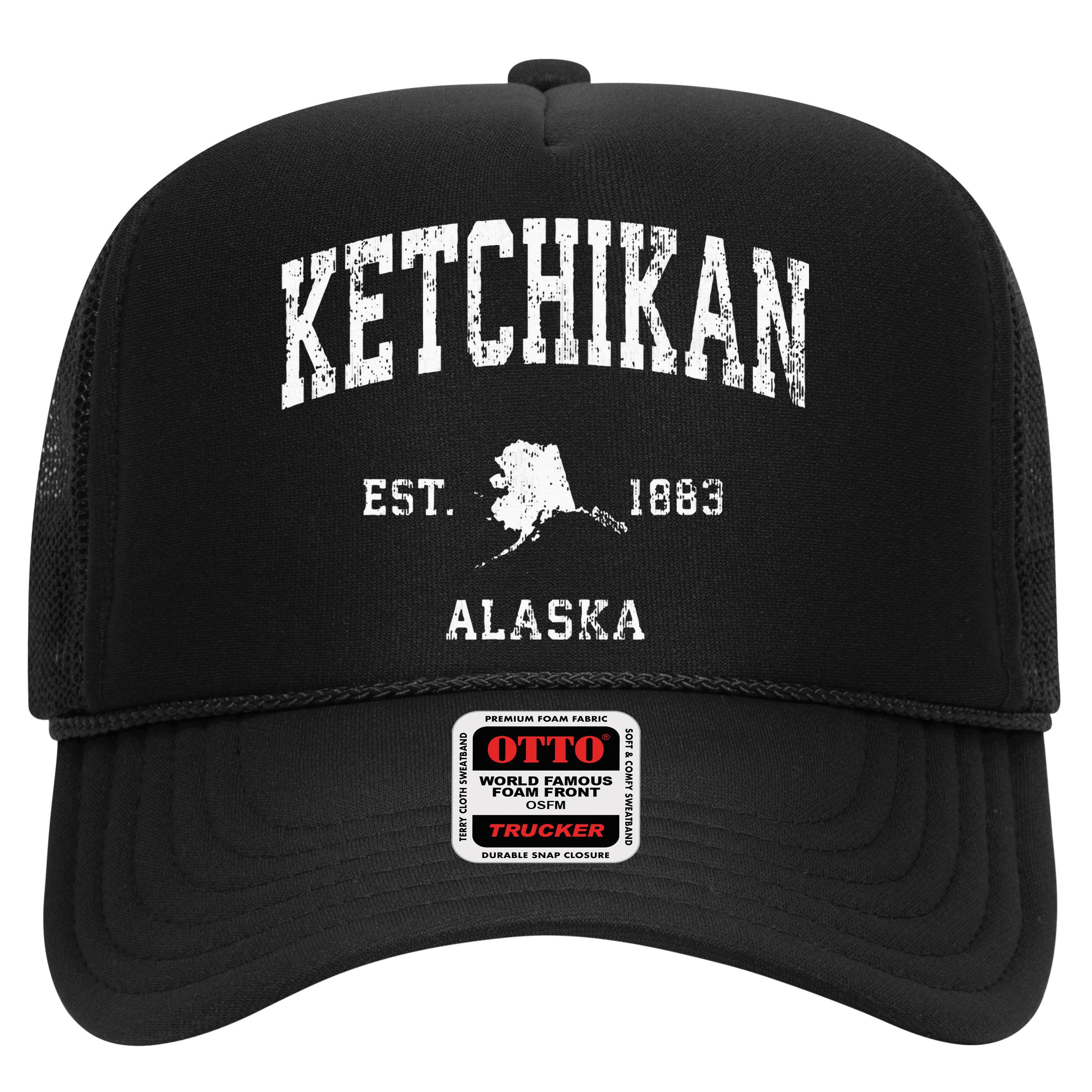 Ketchikan Alaska Ak Vintage Athletic Sports Design Hat