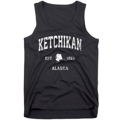 Ketchikan Alaska Ak Vintage Athletic Sports Design Tank Top