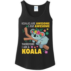 Koalas Are Awesome Funny Koala Bear Enthusiast Humor Outfit Ladies Essential Tank