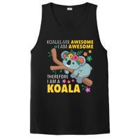 Koalas Are Awesome Funny Koala Bear Enthusiast Humor Outfit PosiCharge Competitor Tank