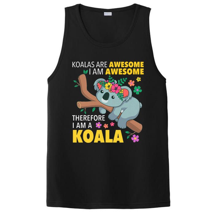 Koalas Are Awesome Funny Koala Bear Enthusiast Humor Outfit PosiCharge Competitor Tank