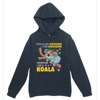 Koalas Are Awesome Funny Koala Bear Enthusiast Humor Outfit Urban Pullover Hoodie