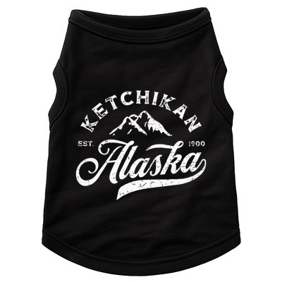 Ketchikan Alaska Ak Mountains Vintage Vacation Souvenir Doggie Tank