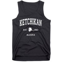 Ketchikan Alaska Ak Vintage Athletic Sports Tank Top