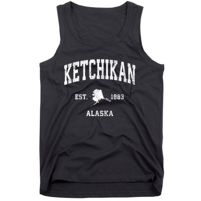 Ketchikan Alaska Ak Vintage Athletic Sports Tank Top