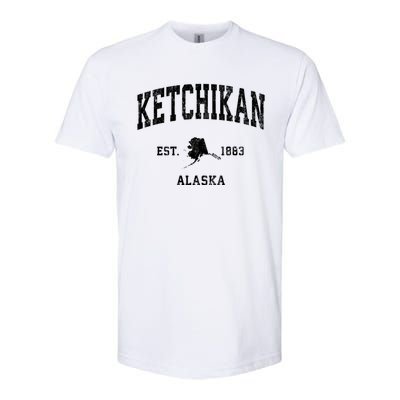 Ketchikan Alaska Ak Vintage Athletic Sports Softstyle CVC T-Shirt