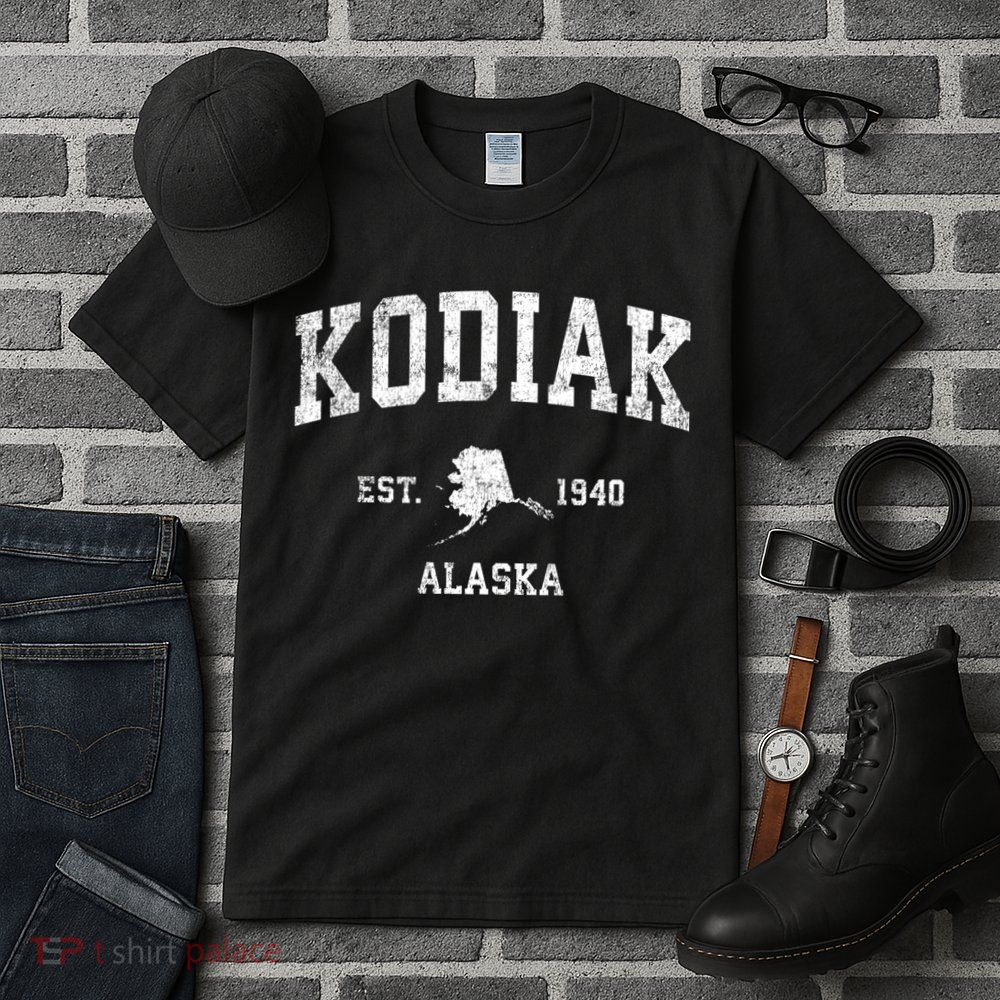 Kodiak Alaska Ak Vintage Sports Tall T-Shirt