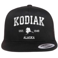 Kodiak Alaska Ak Vintage Sports Flatbill Hat