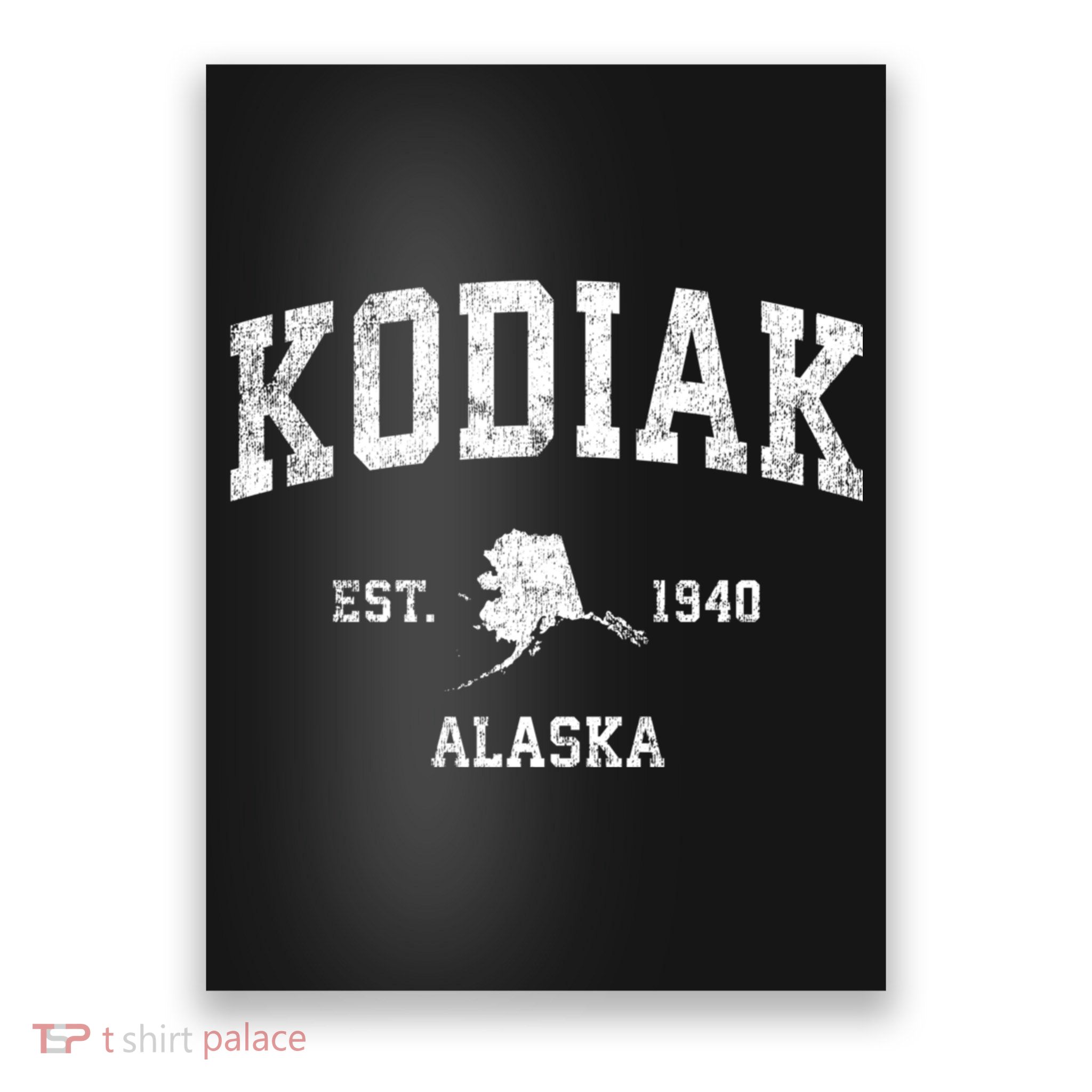 Kodiak Alaska Ak Vintage Sports Poster