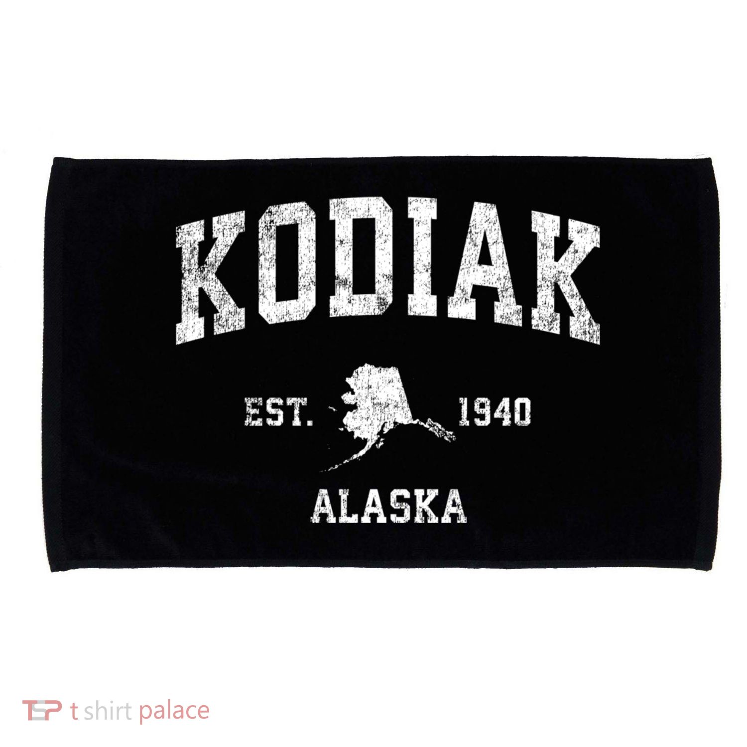 Kodiak Alaska Ak Vintage Sports Microfiber Hand Towel