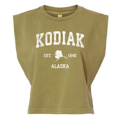 Kodiak Alaska Ak Vintage Sports Garment-Dyed Women's Muscle Tee