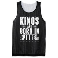 Kings Are Born In June Month Zodiac Sign Cancer Gemini Gift Mesh Reversible Basketball Jersey Tank