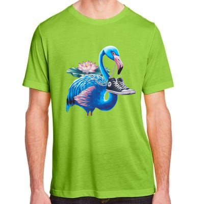 Kamala A Blue Flamingo’S Bold Journey Funny Gift Adult ChromaSoft Performance T-Shirt