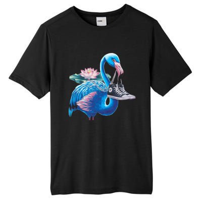 Kamala A Blue Flamingo’S Bold Journey Funny Gift Tall Fusion ChromaSoft Performance T-Shirt