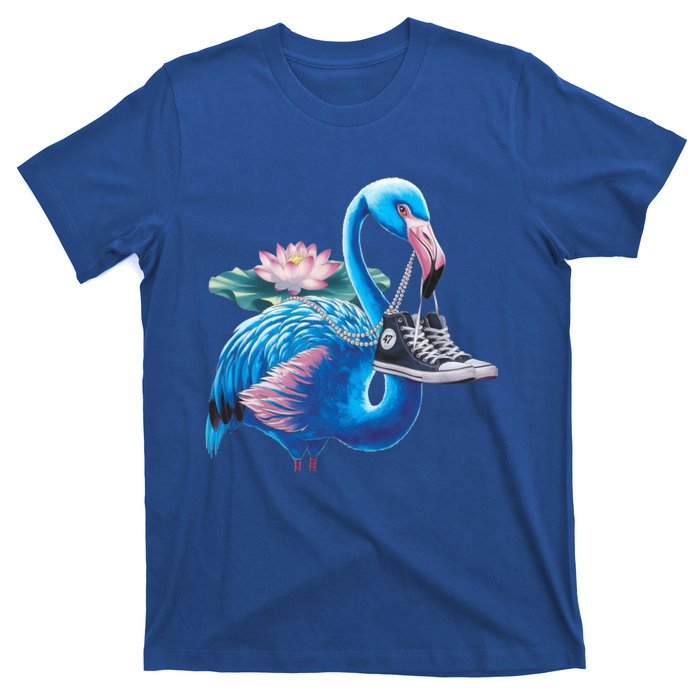 Kamala A Blue Flamingo’S Bold Journey Funny Gift T-Shirt