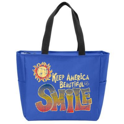 Keep America Beautiful Smile Gift Zip Tote Bag