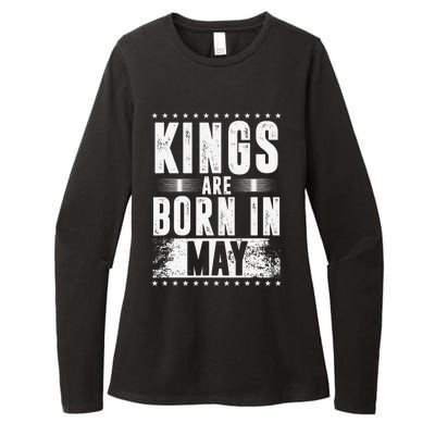 Kings Are Born In May Month Zodiac Sign Gemini Taurus Gift Womens CVC Long Sleeve Shirt