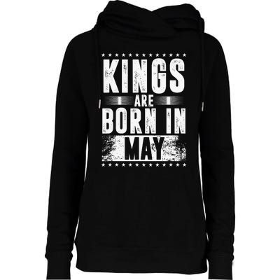 Kings Are Born In May Month Zodiac Sign Gemini Taurus Gift Womens Funnel Neck Pullover Hood