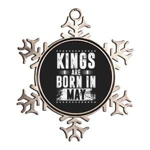 Kings Are Born In May Month Zodiac Sign Gemini Taurus Gift Metallic Star Ornament