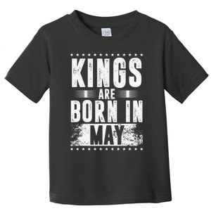 Kings Are Born In May Month Zodiac Sign Gemini Taurus Gift Toddler T-Shirt